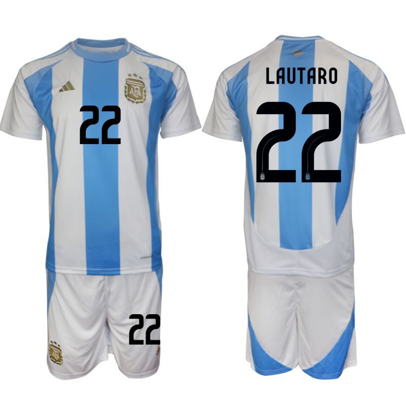 Men 2024-2025 Season Argentina home white 22 Soccer Jersey